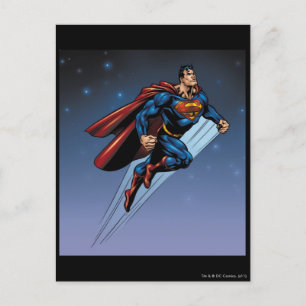 Superman mot natten himlar vykort