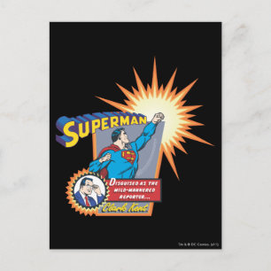 Superman och Clark Kent Vykort