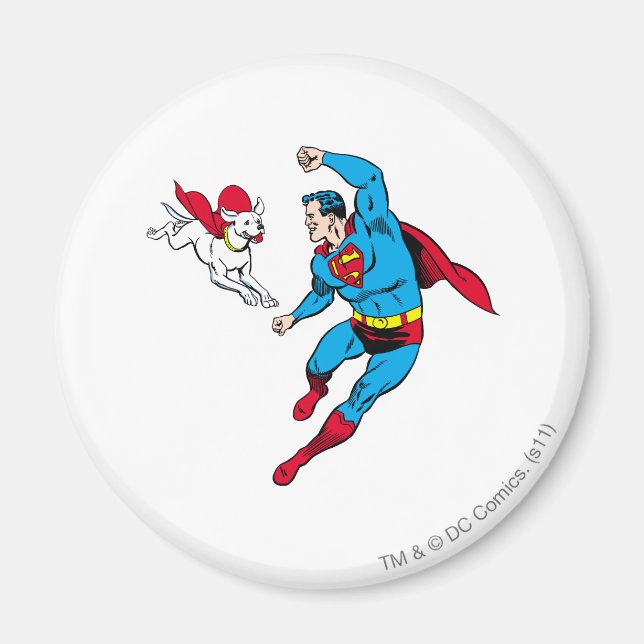 Superman och Krypto 2 Magnet (Framsidan)