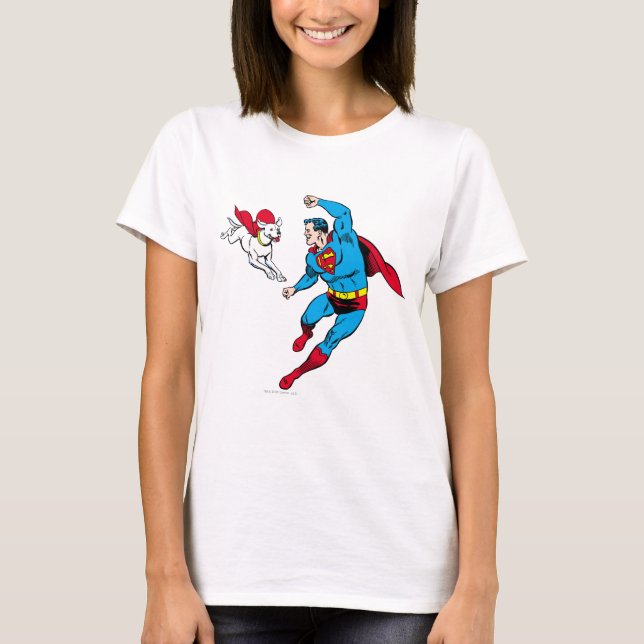 Superman och Krypto 2 Tee Shirt (Framsida)
