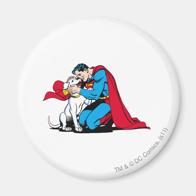 Superman och Krypto Magnet (Framsidan)
