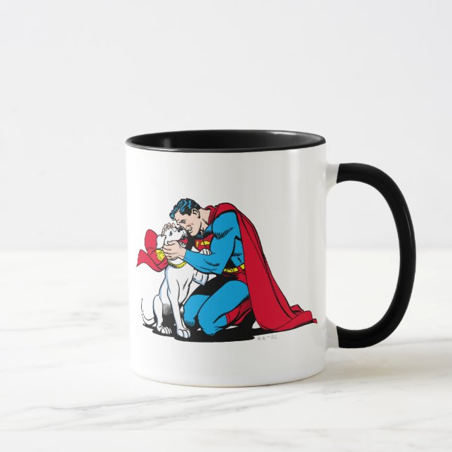 Superman och Krypto Mugg (Höger)