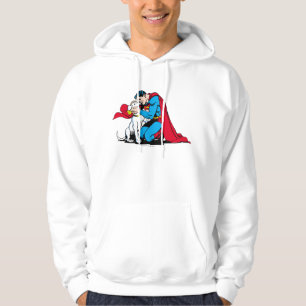 Superman och Krypto Sweatshirt Med Luva