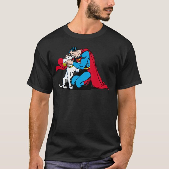 Superman och Krypto T Shirt (Framsida)