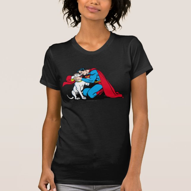Superman och Krypto T Shirt (Framsida)