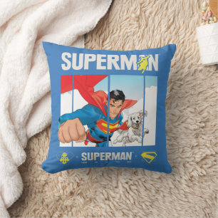 Superman och Krypto Take Flight Kudde