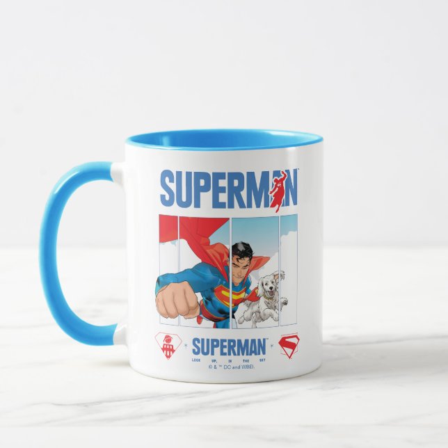 Superman och Krypto Take Flight Mugg (Vänster)