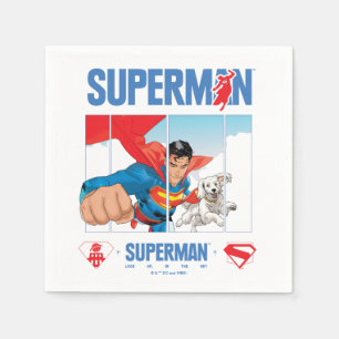 Superman och Krypto Take Flight Pappersservett