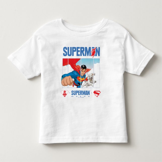 Superman och Krypto Take Flight T Shirt (Framsida)