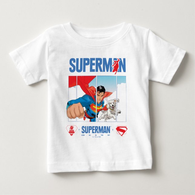Superman och Krypto tar till flykten T Shirt (Framsida)