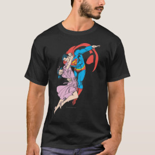 Superman och Lois i Rosa Tee Shirt