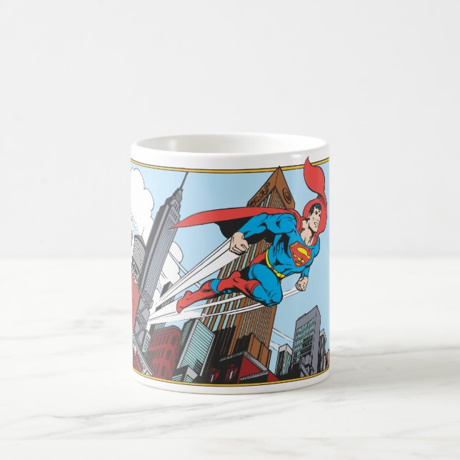 Superman och Skyscraper Kaffemugg (Center)