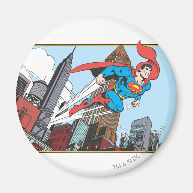 Superman och Skyscraper Magnet (Framsidan)