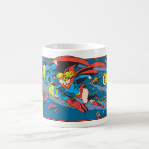 Superman och Supergirl Flying Kaffemugg