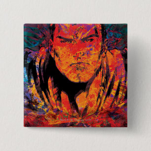 Superman Orange Grunge Knapp