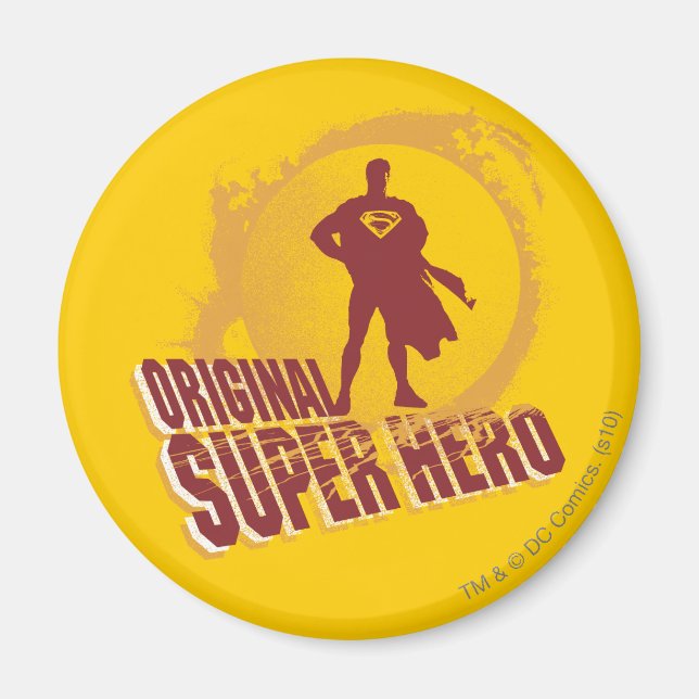 Superman Original Toppen Hero Magnet (Framsidan)