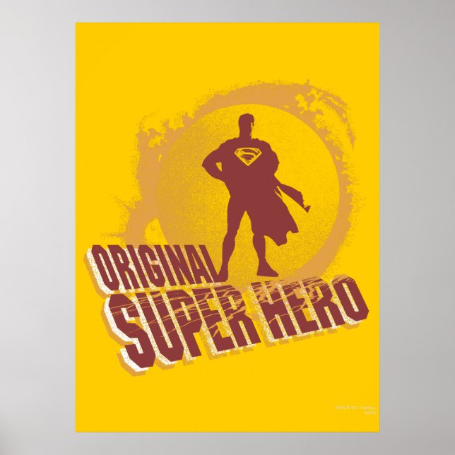 Superman Original Toppen Hero Poster (Framsidan)