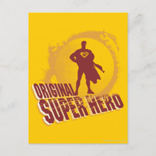 Superman Original Toppen Hero Vykort