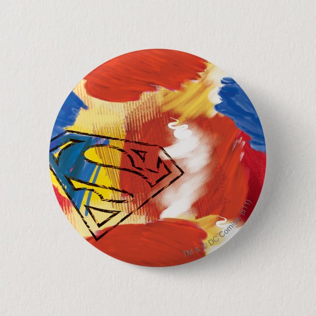 Superman Painting Logotyp Knapp (Framsida)
