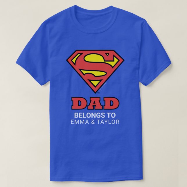 Superman | Pappa-Tillhören till T-Shirt i Toppen (Design framsida)