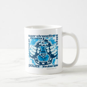 Superman Phrase Collage Kaffemugg