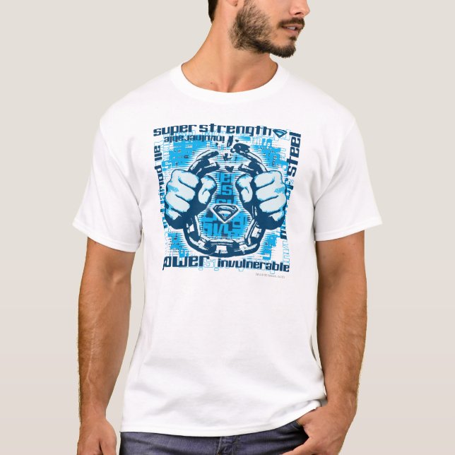 Superman Phrase Collage Tee Shirt (Framsida)