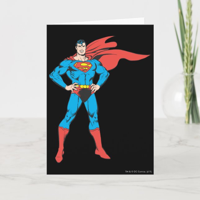 Superman Posing Kort (Framsida)