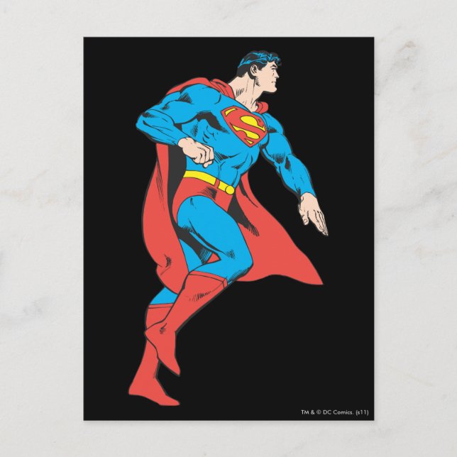 Superman-profil Vykort (Framsida)