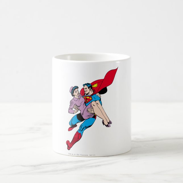 Superman räddings Louis Kaffemugg (Center)