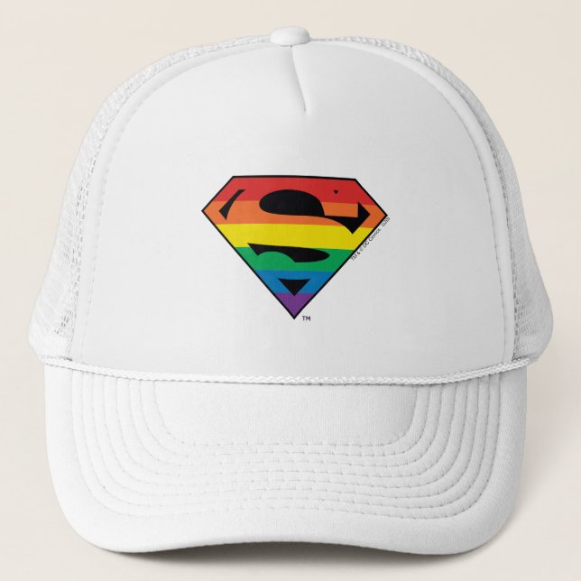 Superman Rainbow Logotyp Keps (Framsida)