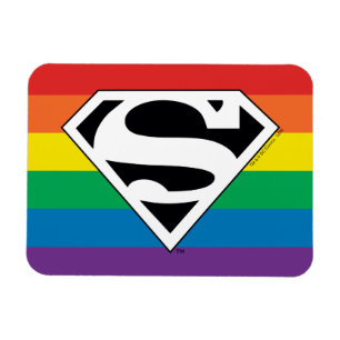 Superman Rainbow Logotyp Magnet