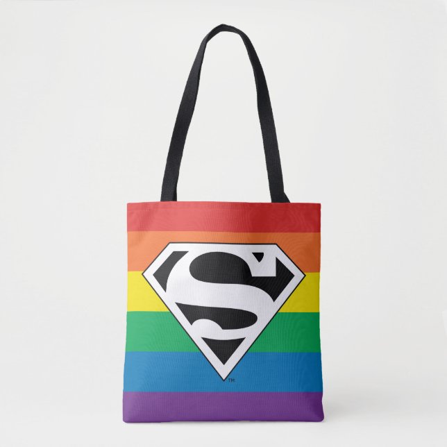 Superman Rainbow Logotyp Tygkasse (Framsida)