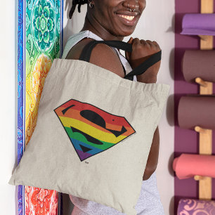 Superman Rainbow Logotyp Tygkasse