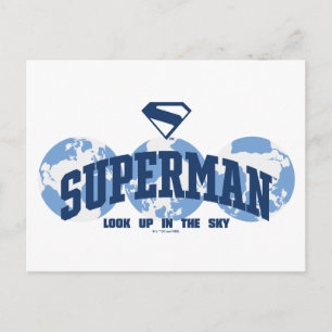 Superman runt hela världen vykort