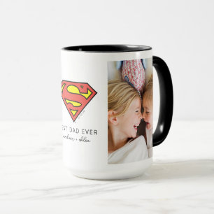 Superman S-Shield Bästa Pappa-foto Mugg