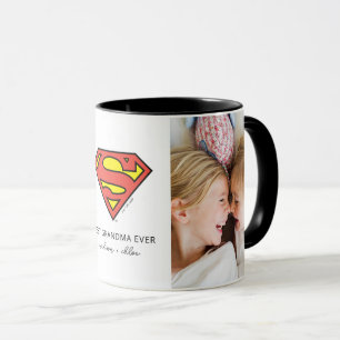 Superman S-Shield Best Grandma Photo Mugg
