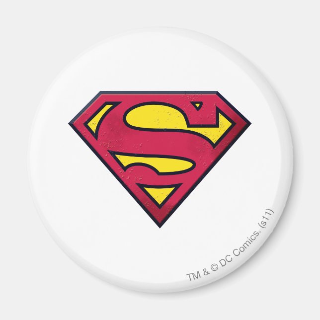 Superman S-Shield | Direkt Logotyp Magnet (Framsidan)