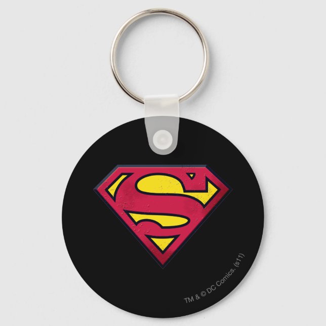 Superman S-Shield | Direkt Logotyp Nyckelring (Framsida)