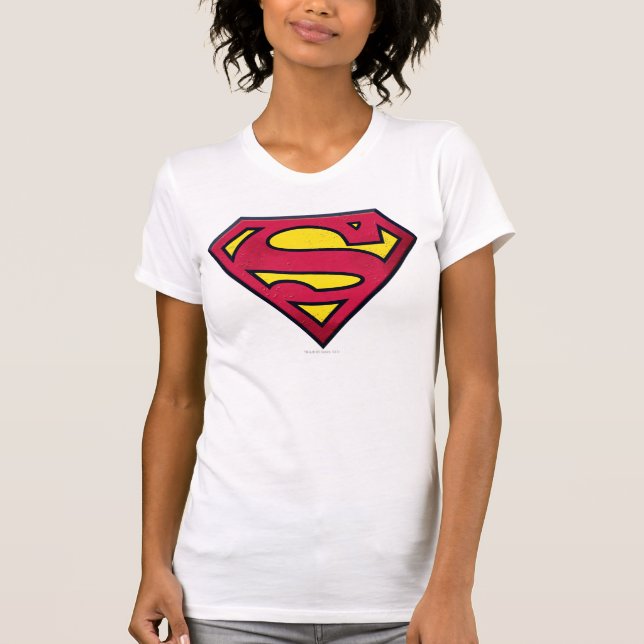 Superman S-Shield | Direkt Logotyp T-shirt (Framsida)