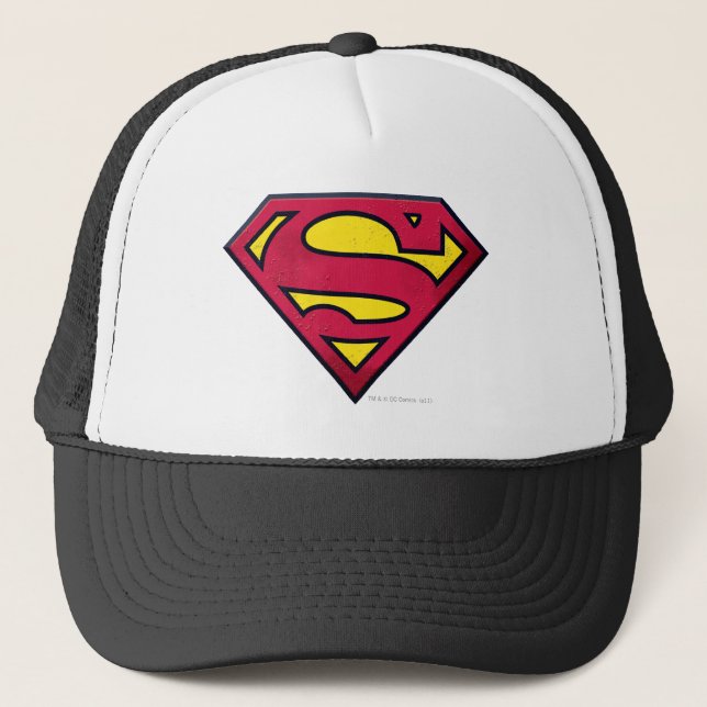 Superman S-Shield | Direkt Logotyp Truckerkeps (Framsida)