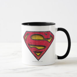 Superman S-Shield | Distressad Logotyp Mugg