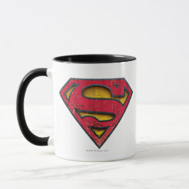 Superman S-Shield | Distressad Logotyp Mugg
