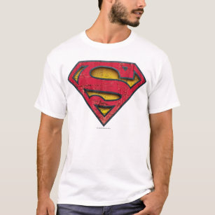 Superman S-Shield   Distressad Logotyp Tee