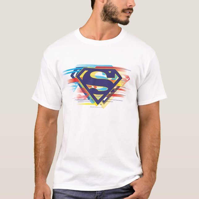 Superman S-Shield | Färglös Logotyp T-shirt (Framsida)