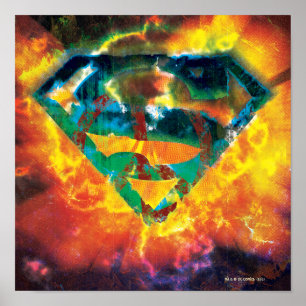 Superman S-Shield   Fredsstämplad Logotyp Poster