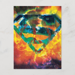 Superman S-Shield   Fredsstämplad Logotyp Vykort