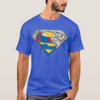 Superman S-Shield | Grått Gult Red Black Mix Logot