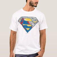 Superman S-Shield | Grått Gult Red Black Mix Logot