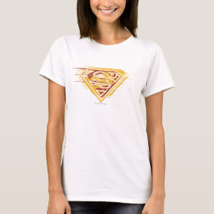 Superman S-Shield   Gult och röd Logotyp Tee Shirt
