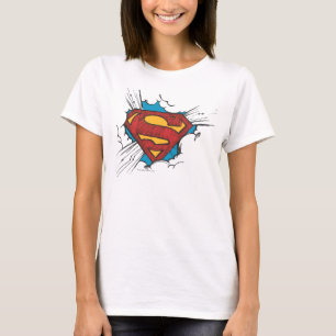 Superman S-Shield  Inom moln-Logotyp T Shirt